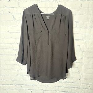 Torrid Harper Black Georgette Pullover Blouse torrid size 2